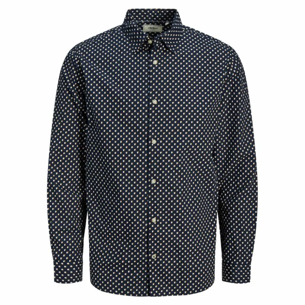 Produkt Herre Skjorte - Navy Blazer/Square