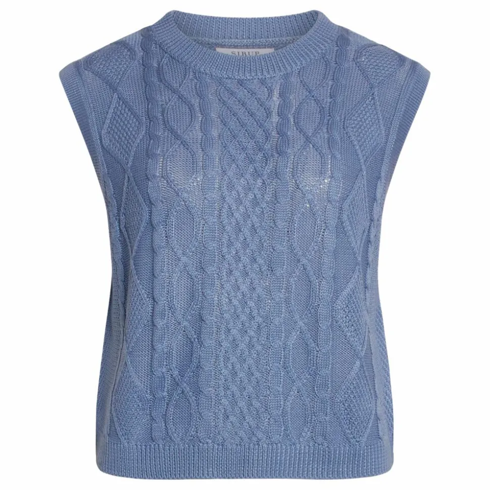 Sirup Copenhagen Dame Strikvest - Stone Wash