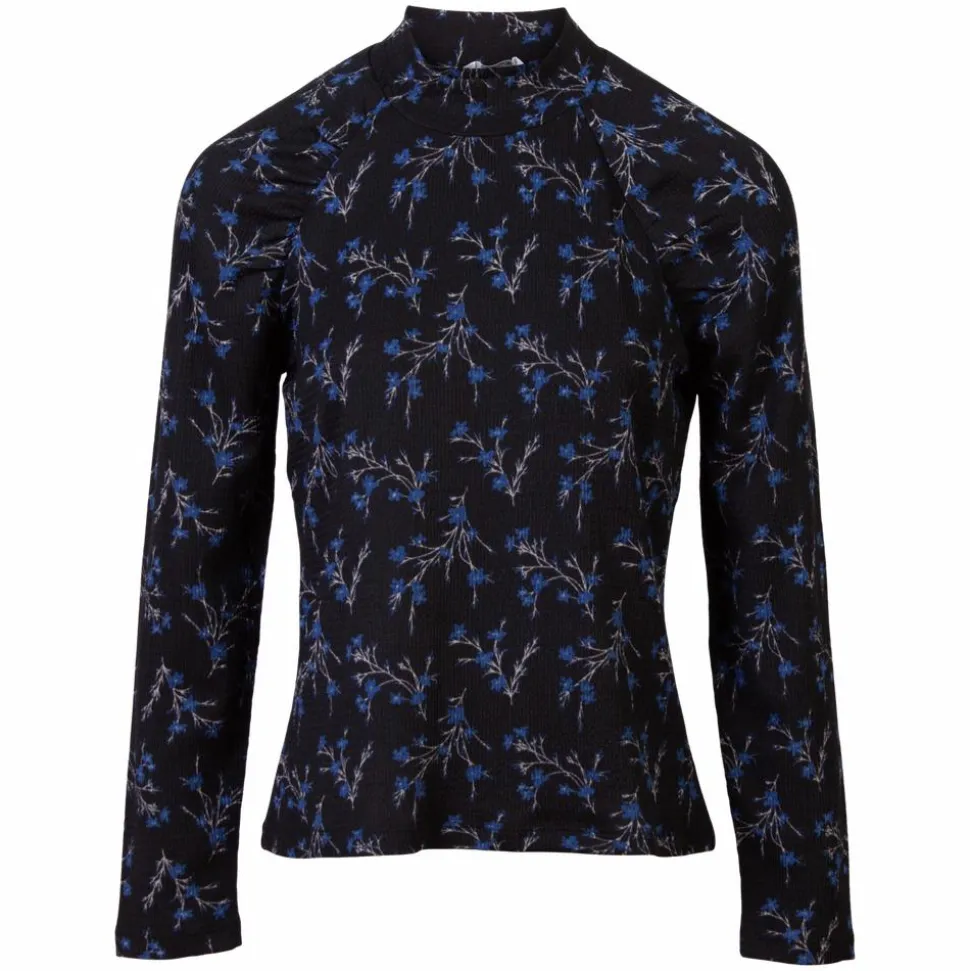 Sirup Dame Bluse - Dark Navy AOP