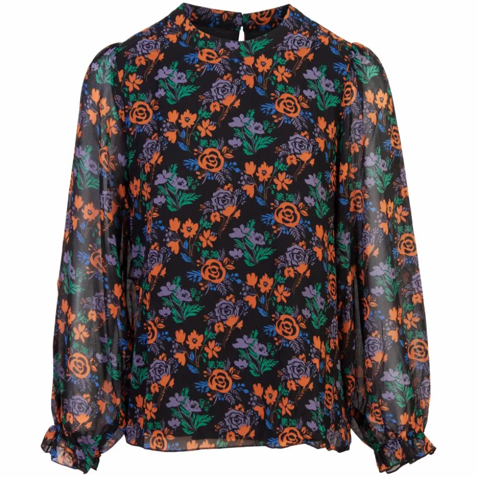 Sirup Dame Bluse - Orange Flower