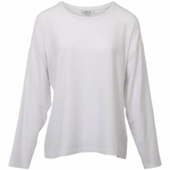 Steenholt Joan Dame Langærmet t-shirt - Bright White