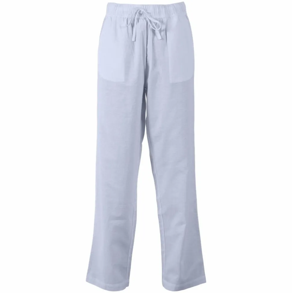 Steenholt Linett Dame Bukser i hørmix Plus Size - Heavenly Blue