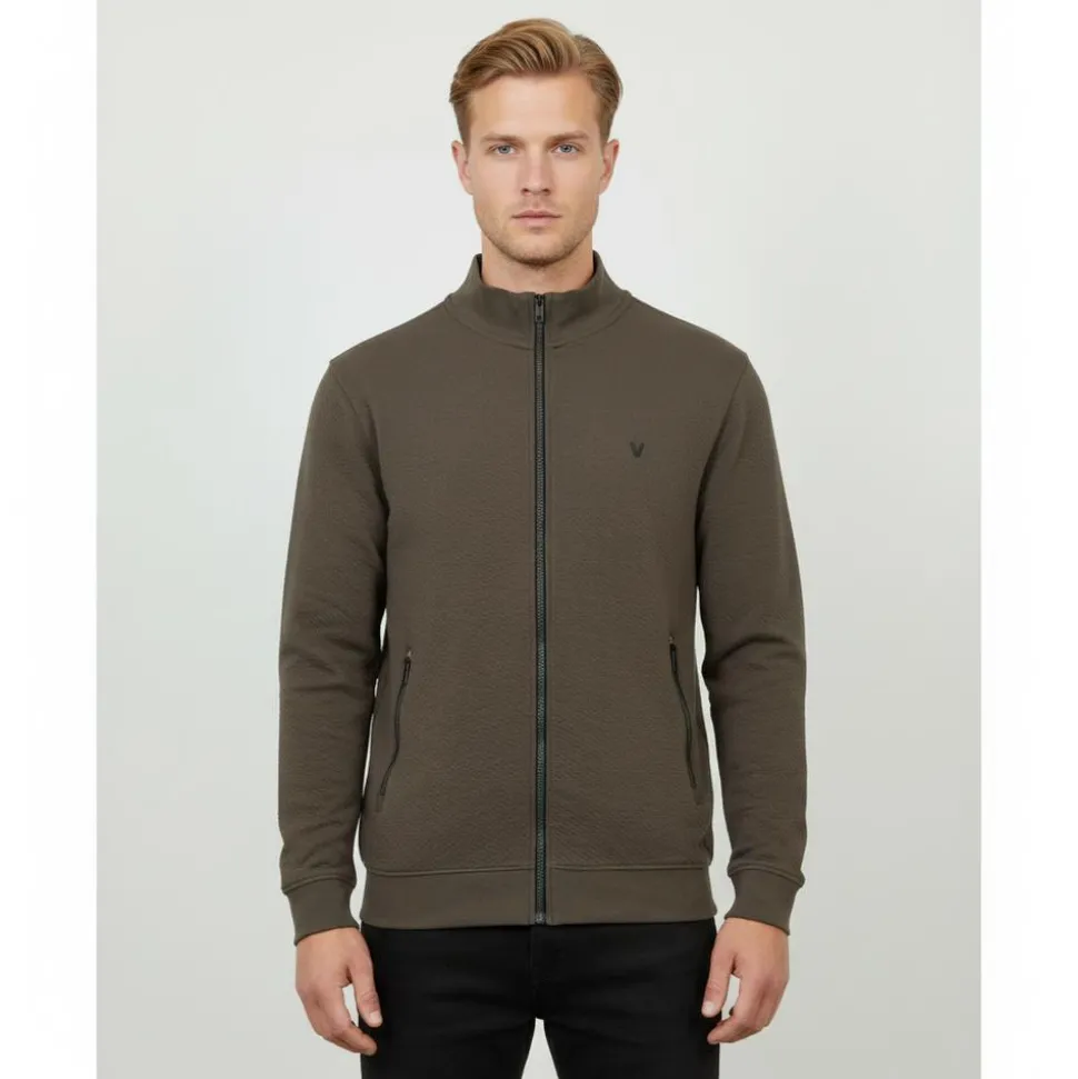 Vito Herre Cardigan - Mid Brown