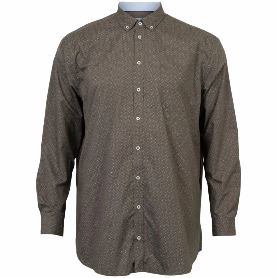 Vito Napoli Herre Skjorte - Mid Brown