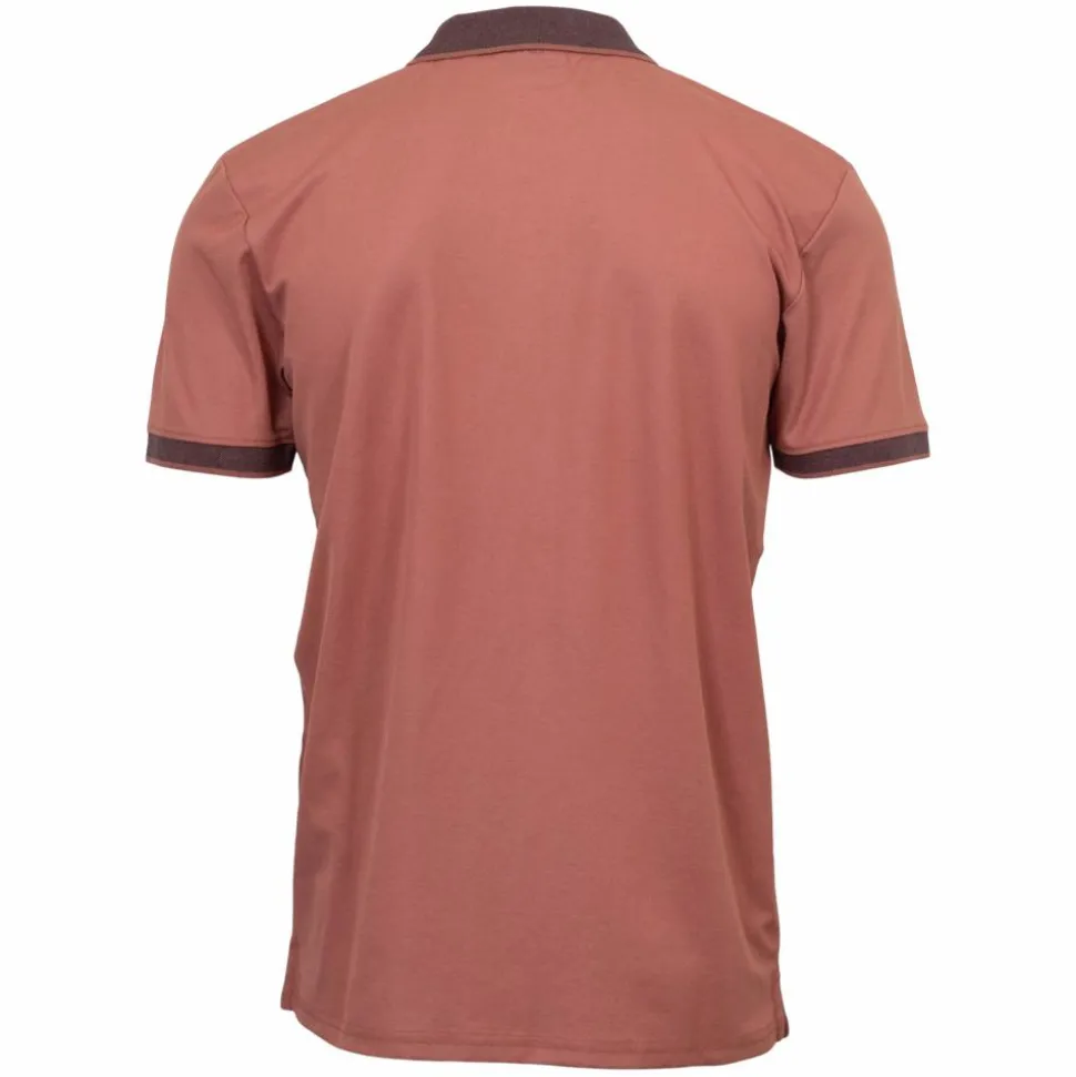 Vito Texas Herre Polo - Henna Red