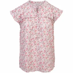 ZbyZ Dame Kortærmet bluse Plus Size - Print 3