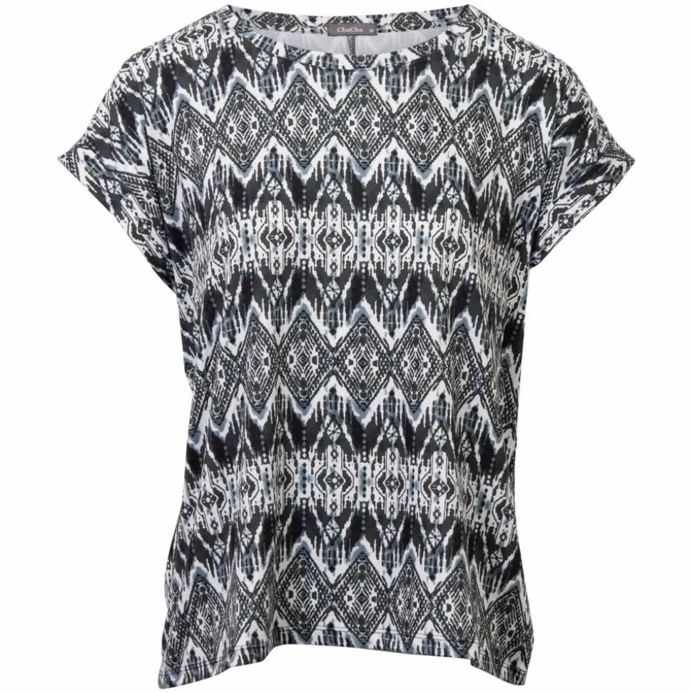 ZbyZ Dame T-shirt Plus Size - Print 3