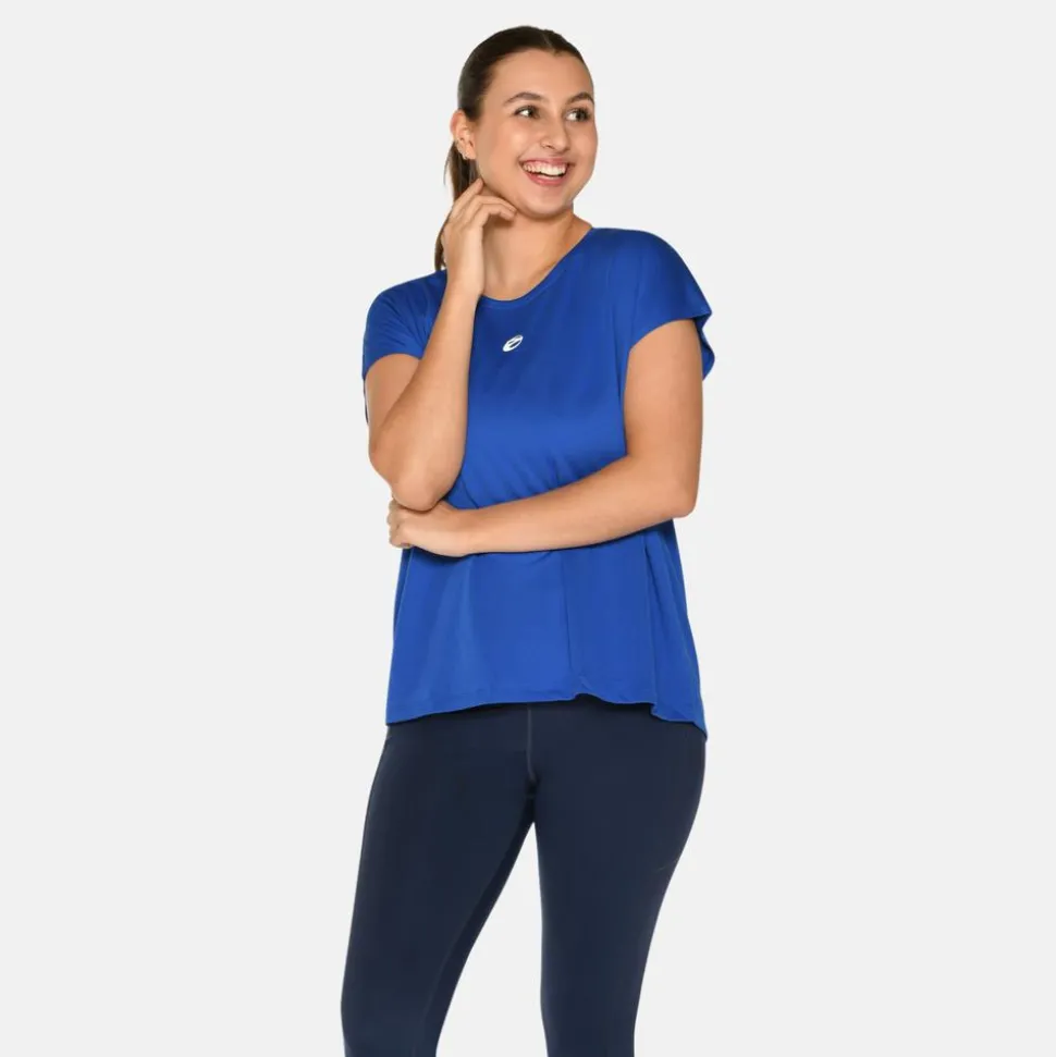 Zebdia Dame Trænings t-shirt - Cobalt