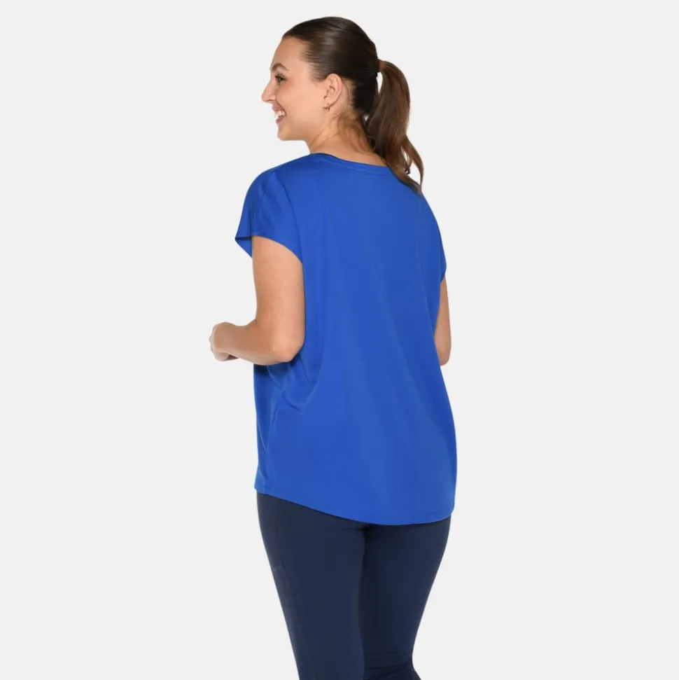 Zebdia Dame Trænings t-shirt - Cobalt
